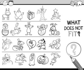 what does not fit game cartoon