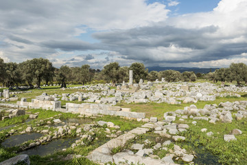 Fototapeta na wymiar Historical Site In Teos