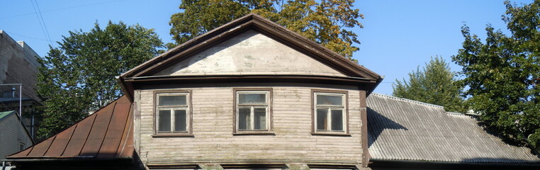 Panoramic view of roof and dormer