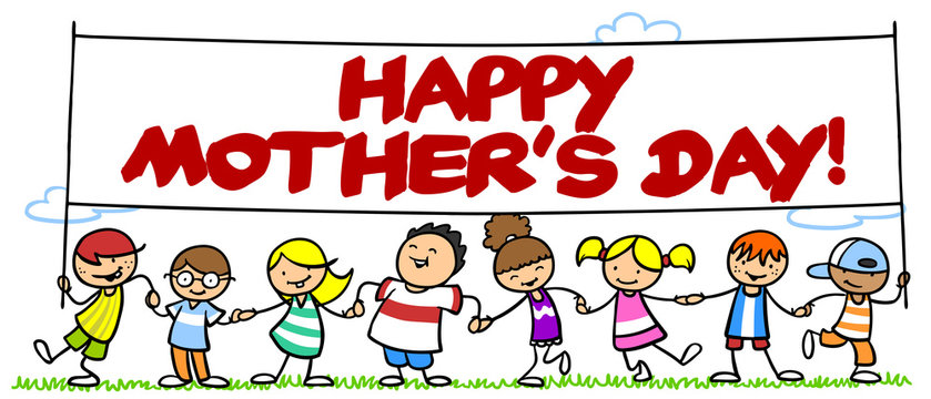 Kinder wünschen Happy Mother's Day!