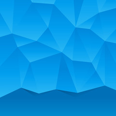 Abstract blue geometric background. Vector Illustration