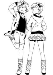 fashion twins girls teenagers