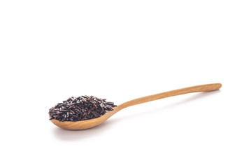 Rice berry in spoon