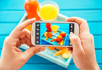 Woman taking picture