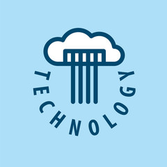 vector logo cloud storage files