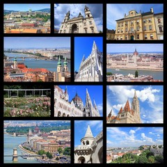 Budapest collage - travel collage