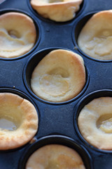 English pudding just taken from the oven.