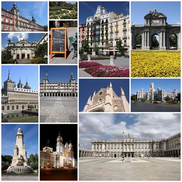 Madrid - travel collage