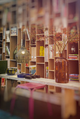 Stylish interior in retro style