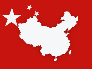 Map of China.