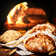 Freshly baked bread