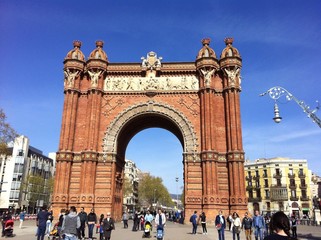 Arc de Triumf, Barcelona - obrazy, fototapety, plakaty
