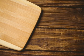 Wooden board on a table