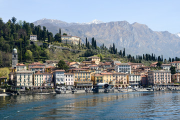 The village of Bellagio on lake Como