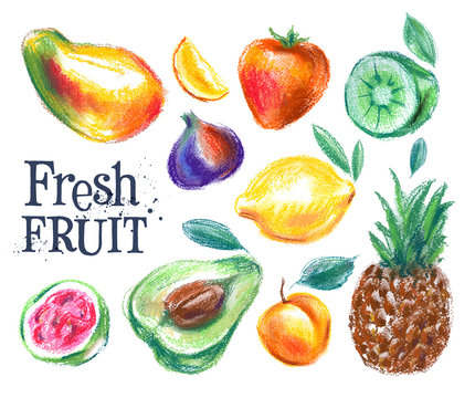 ripe fruit vector logo design template. fresh food or gardening