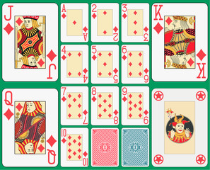 Diamonds Black Jack suit large figures