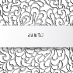 Beautiful floral invitation card