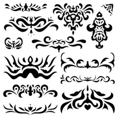 Calligraphic design elements