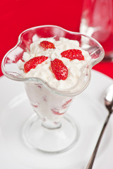 strawberry with cream
