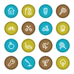 Gardening Equipment Web icons