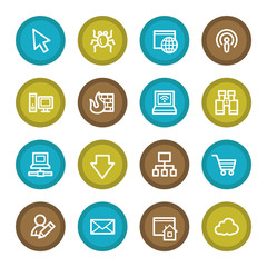 Internet web icons set