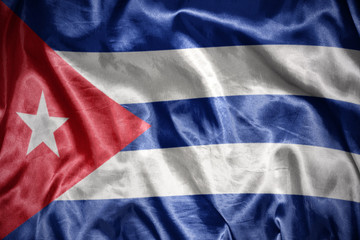 shining cuban flag