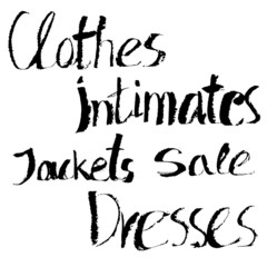 Watercolor lettering.