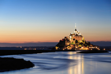 Le Mont Saint Michel, an UNESCO world heritage site in France
