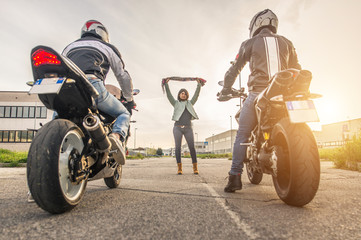 illegal motorbike race