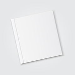 Vector realistic blank book cover