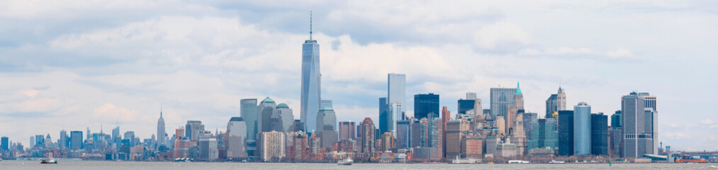 Fototapeta na wymiar Lower mahattan view in New York.