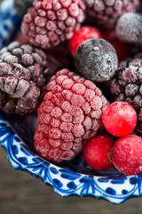 mixed frozen berries fruits