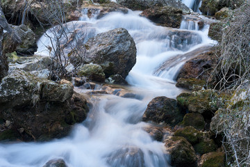 Fototapeta na wymiar consecutive waterfalls