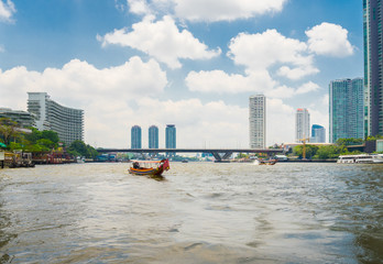Scenic view of the Chao Praya River in Bangkok