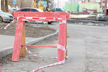 Road is closed sign