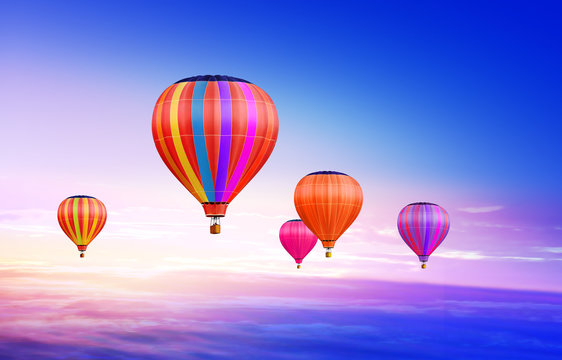 air-balloons in sky