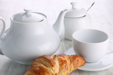 coffee and croissant