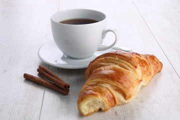 coffee and croissant