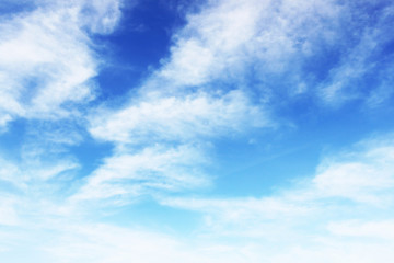 Different clouds on sky