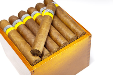 The Cuban cigars, hand made..