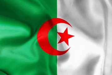 Foto op Canvas Algeria Flag © markuk97