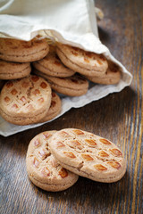 freshly baked chocolate cookies