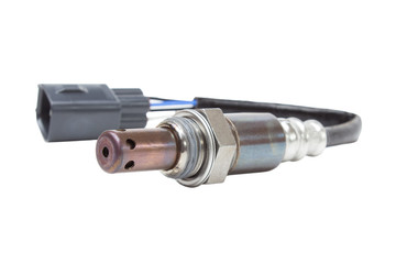 the oxygen sensor on a white background for a car