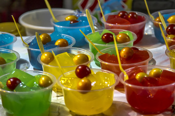 Gelatinas de colores