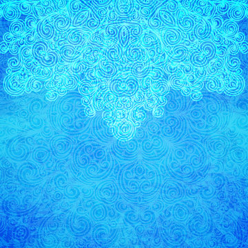 Frosty pattern, vector illustration
