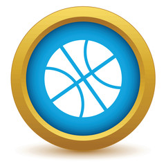 Gold basketball icon