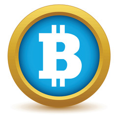Gold Bitcoin icon