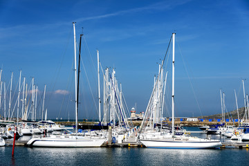 Obraz premium Boats at Howth Dublin Ireland