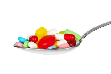 Spoon with pills