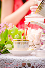 tea party in the garden